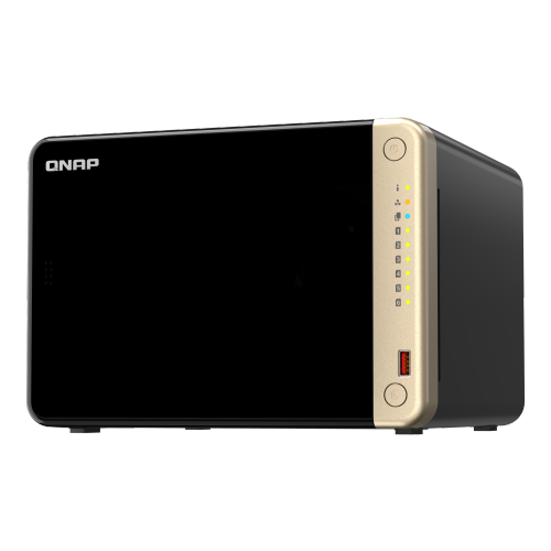 QNAP TS-664-8G-US 6 Bay High-Performance Desktop NAS with Intel Celeron Quad-core Processor, M.2 PCIe Slots and Dual 2.5GbE Network Connectivity