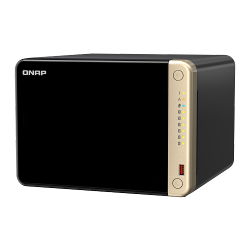 QNAP TS-664-8G-US 6 Bay High-Performance Desktop NAS with Intel Celeron Quad-core Processor, M.2 PCIe Slots and Dual 2.5GbE Network Connectivity