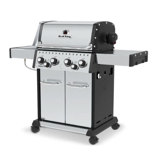 Broil King Baron S 490 Pro IR 4-Burner Propane BBQ with IR Side Burner & Rotisserie Burner