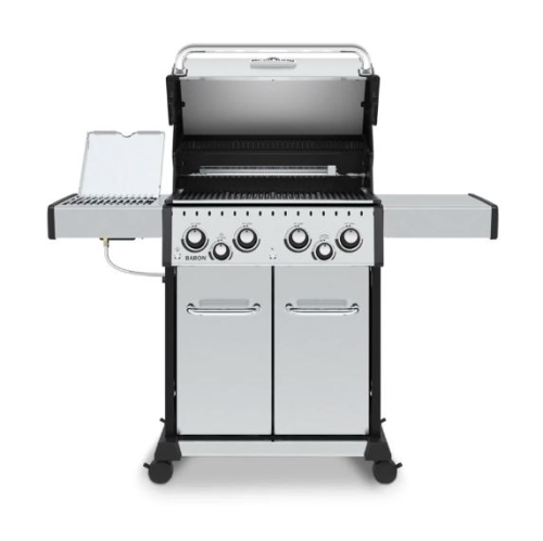 Broil King Baron S 490 Pro IR 4-Burner Propane BBQ with IR Side Burner & Rotisserie Burner