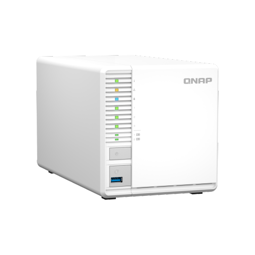 QNAP TS-364-8G-US 3-Bay High-Performance Desktop NAS with Intel Celeron 4-Core