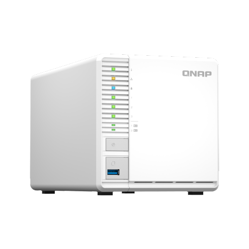 QNAP TS-364-8G-US 3-Bay High-Performance Desktop NAS with Intel Celeron 4-Core
