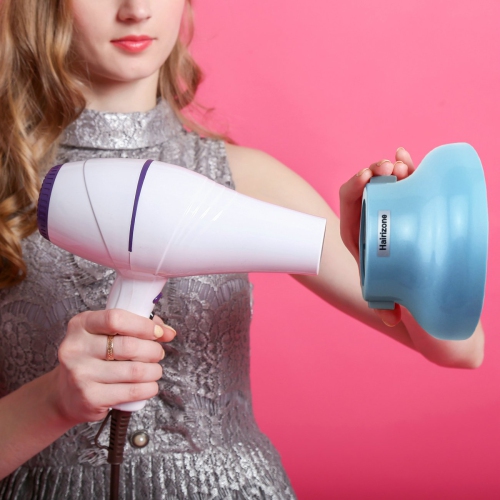 Universal Hair Diffuser Adaptable for Blow Dryers with D-1.7-Inch to 2.6-Inch for Natural Curly or Wavy Hair, Blue