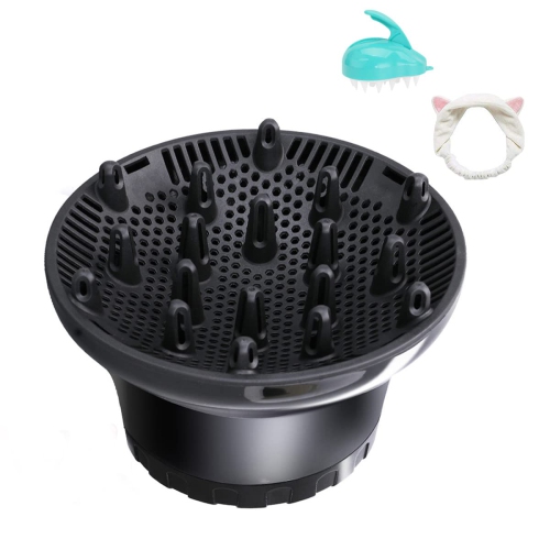  Hairizone Universal Hair Diffuser Adaptable for Blow Dryers  with D-1.7-Inch to 2.6-Inch for Curly or Wavy Hair, Shiny Black : Beauty &  Personal Care