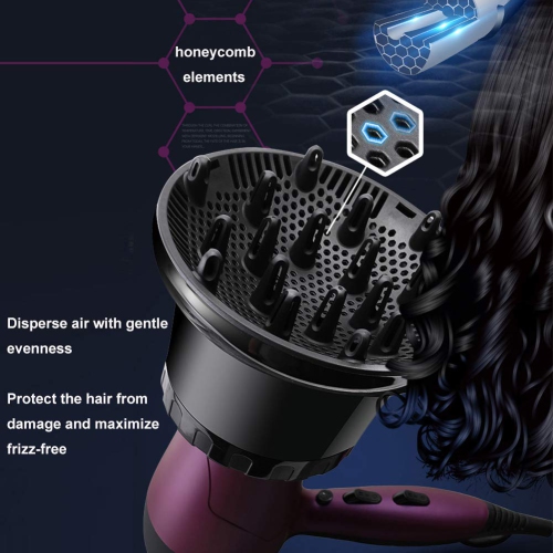Universal Hair Diffuser Hair Dryer Diffuser Attachment for Curly Wave Thick and Nature Hair Profession Blow Dryer Diffuser Attachment Use Honeycomb