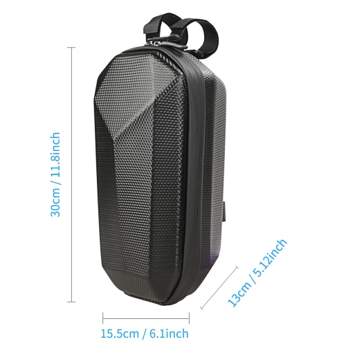 Scooter Storage Bag, Hard Shell Waterproof Scooter Handlebar Bag Organizer 4L Electric Scooter Bag Front Hanging Bag for Electric Scooter, Electric