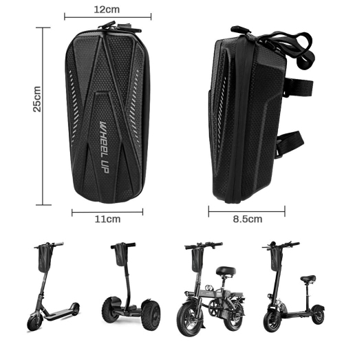 Scooter Storage Bag Waterproof Electric Scooter Handlebar Bag 2L Scooter Front Bag with Hook & Loop Fastener Reflective Design Front Hanging Bag for