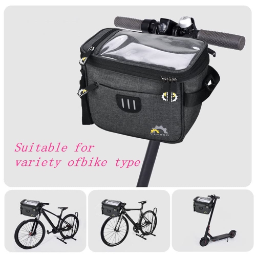 Bike Handlebar Bags,Bike Front Handlebar Bags,Basket for Bike Multifunctional Bike Front Bags,Bike Front Frame Storage Bags, Bicycle Accessories