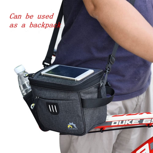 Bike Handlebar Bags,Bike Front Handlebar Bags,Basket for Bike Multifunctional Bike Front Bags,Bike Front Frame Storage Bags, Bicycle Accessories