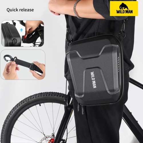Quick Release 3L Hard Shell Rainproof Scooter Storage Bag for Kick Scooters Folding Bike Kick Board Handlebar Bag MTB
