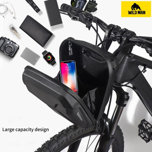 Quick Release 3L Hard Shell Rainproof Scooter Storage Bag for Kick Scooters Folding Bike Kick Board Handlebar Bag MTB