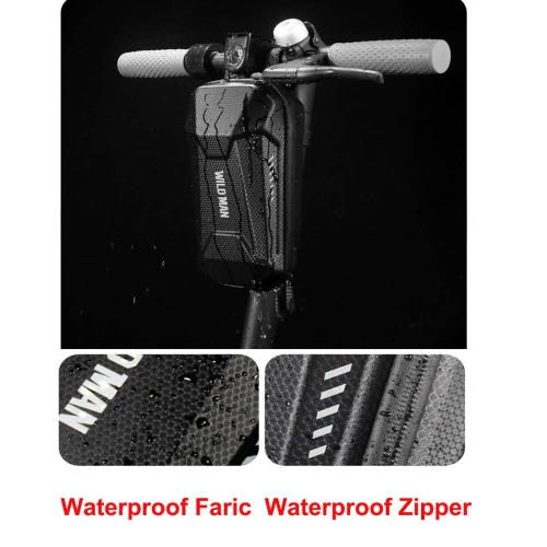 Scooter Storage Bag, Electric Scooter Handlebar Bag, Waterproof Durable EVA Scooter Front Hanging Bag for Mijia M365 Segway ES ES1/ES2/ES3/ES4 Fit