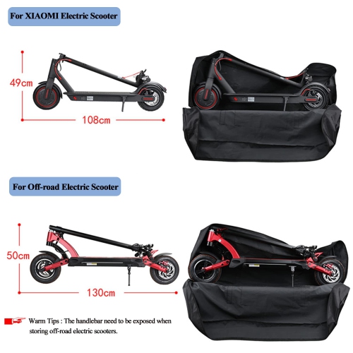 Electric Scooter Bag, E-Scooter Accessories Storage Carrying Bag Fit for XIAOMI Mijia M365 Segway NineBot Hiboy S2, Folding Scooter Travel Transport