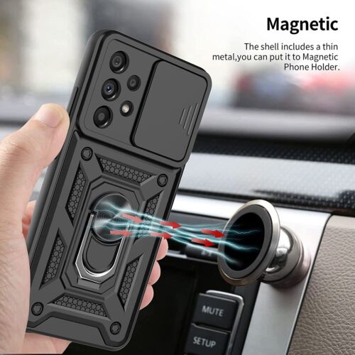 KEEGUARD Protective phone case for Samsung Galaxy S23 5G with magnetic holder, military-grade, heavy-duty