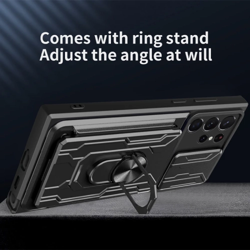 KEEGUARD Protective phone case for Samsung Galaxy S23 5G with magnetic holder, military-grade, heavy-duty