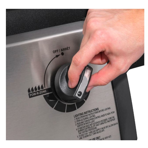 Broil King Monarch 340 3-Burner Natural Gas BBQ in Stainless Steel/Black with Side Burner