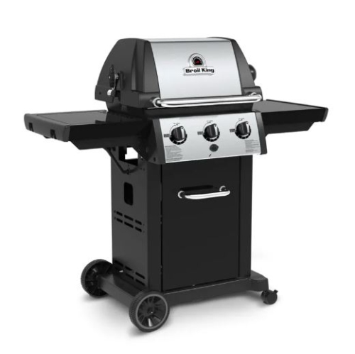 Broil King Monarch 320 Barbecue au propane à 3 brûleurs en acier inoxydable/noir