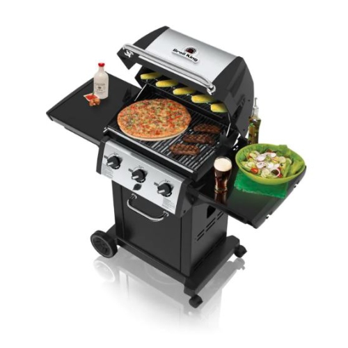 Broil King Monarch 320 Barbecue au propane à 3 brûleurs en acier inoxydable/noir