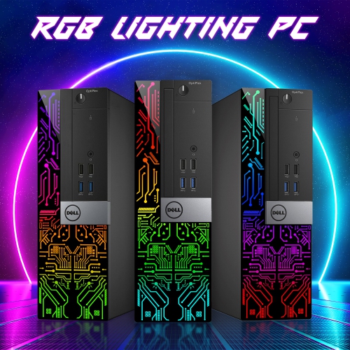 Dell OptiPlex Gaming PC Small Form Factor - GT 1030 2GB, Intel Core i7-6700, 16GB Memory, 1TB SSD, Win 10 Pro, RGB by DELL - Refurbished condition - Image 4