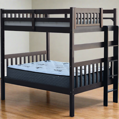 Bunk Bed Full over Full End Ladder Espresso