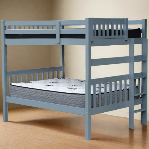 Bunk Bed Full over Full End Ladder Grey