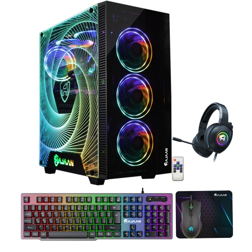 HAJAAN  Cyclonia Gaming Tower PC - Liquid Cooled - Intel Core I5 12400F - Geforce Rtx 3060 12GB Gddr6 - 32GB Ddr4 - 2Tb SSD - Wi-Fi Ready - Windows got 2 gaming pc this one was better