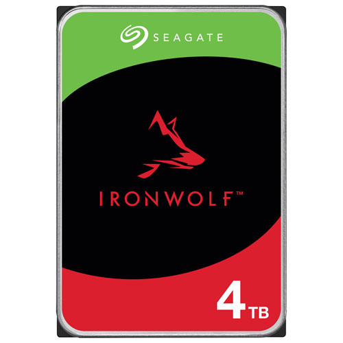 Disque dur interne NAS SATA 3,5 po IronWolf Pro de 4 To à 5400 tr/min de Seagate