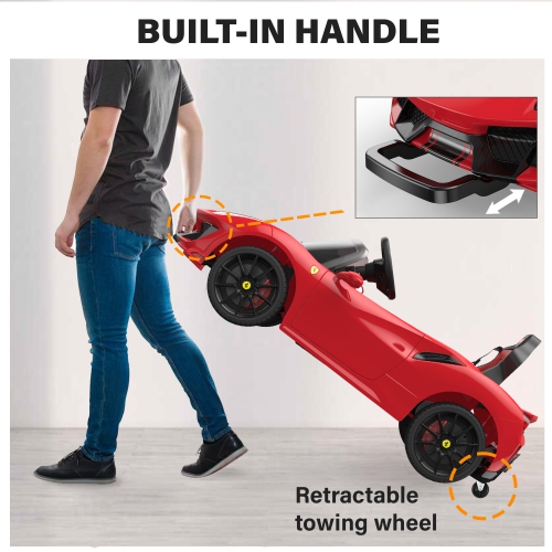 Ferrari 488 Pista Spider with Leather Seat and Remote Control 12V Licensed