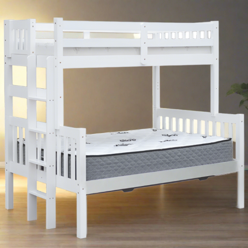 Bunk Bed Twin over Full End Ladder White