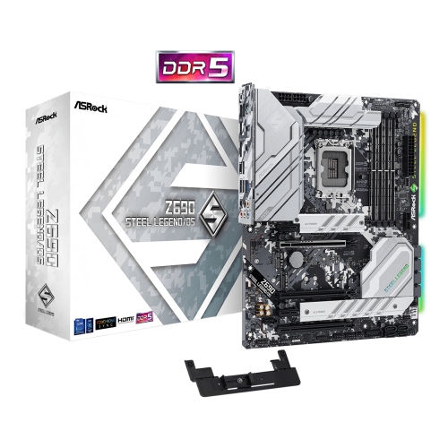 ASROCK MB Z690 STEEL LEGEND D5 Z690 LGA1700 MAX128GB DDR5 PCIE ATX