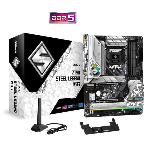 ASROCK MB Z790 STEEL LEGEND WIFI Z790 LGA1700 MAX128GB DDR5 ATX