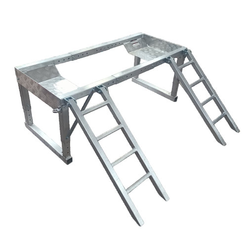 Image 1 of 8.. T-6061 Welded Aluminum ATV Riser With Ramps