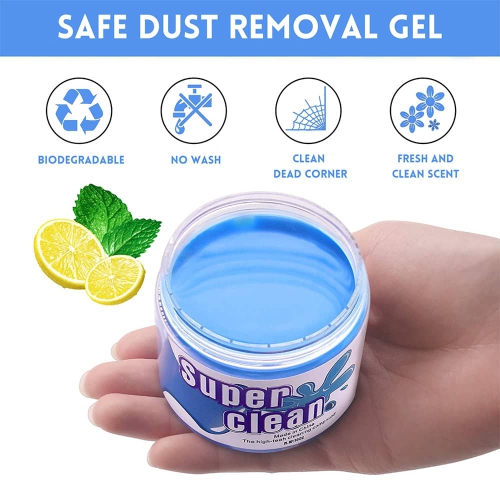 Dust Cleaner Universal Cleaning Gel 160g - for Keyboard, Car Vents, Dashboard, Home and Office, Reusable Dust Remover