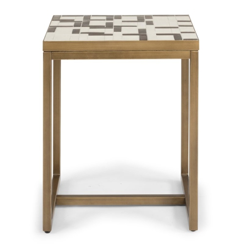 Homestyles Geometric Metal End Table