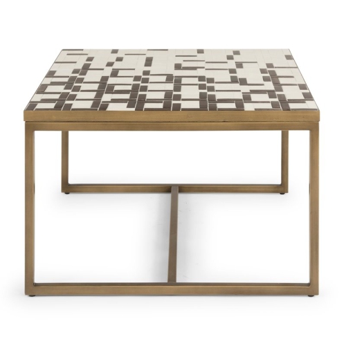 HOMESTYLES  Geometric Metal Coffee Table