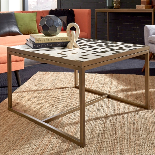 Homestyles Geometric Metal Coffee Table
