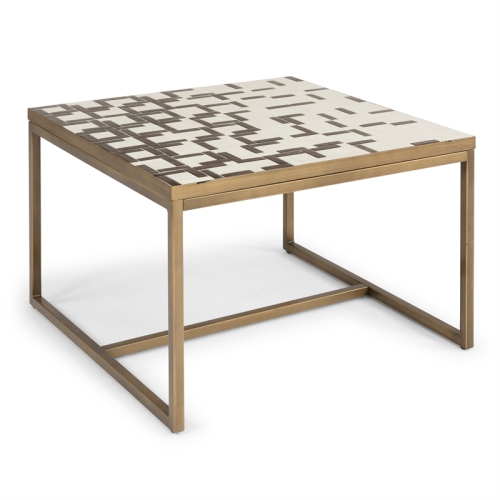 Homestyles Geometric Metal Coffee Table