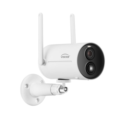 Gyration Cyberview 3010 3MP Smart WiFi Bullet Camera – Solar Powered, AI Detection, 2-Way Audio, IP65, Cloud & SD Storage, Night Vision, Works with