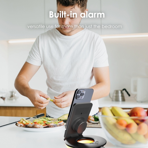 Rexing RS7 3-in-1 Wireless Charging Station, Touch Control, Table-Desk Lamps - Black