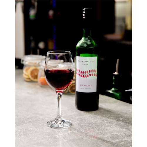 LAV - Set of 6 Stemmed Wine Glasses, 300mL Capacity, Dishwasher Safe