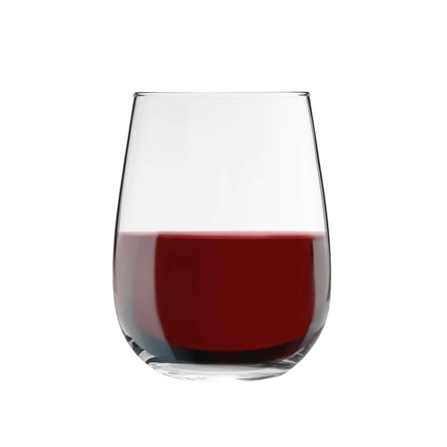 LAV - Set of 6 Gaia Stemless Wine Glasses, 475mL Capacity, Dishwasher Safe