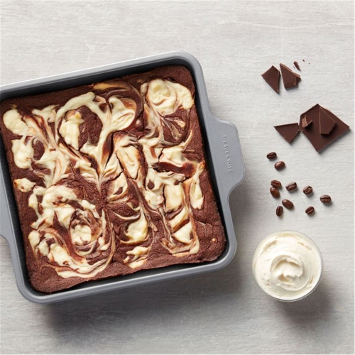 Starfrit - Ensemble de 2 Moules de Cuisson Carré The Rock Wave, Largeur de 9", Acier au Carbone