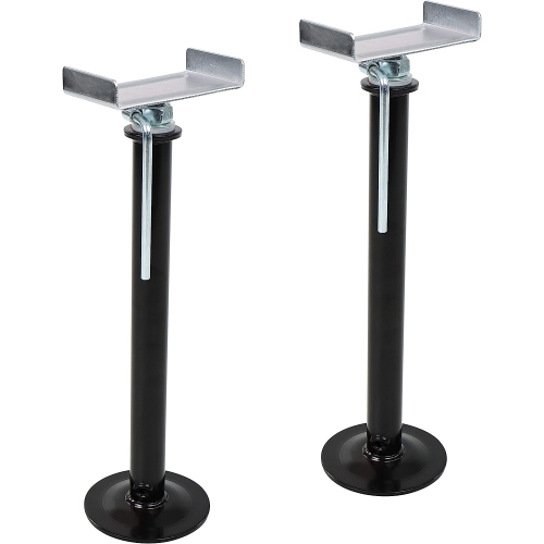Heavy Duty RV Stabilizer Jacks for Travel Trailer 2pk - 26-49in Telescoping Camper Leveling RV Slide Out Supports