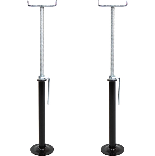 Heavy Duty RV Stabilizer Jacks for Travel Trailer 2pk - 26-49in Telescoping Camper Leveling RV Slide Out Supports