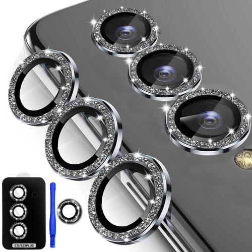 HLD  3+1 Camera Lens Protector for Samsung Galaxy S23/galaxy S23+, Tempered Glass Camera Lens Cover w Installation Tray Removal Tool Fit for Samsung