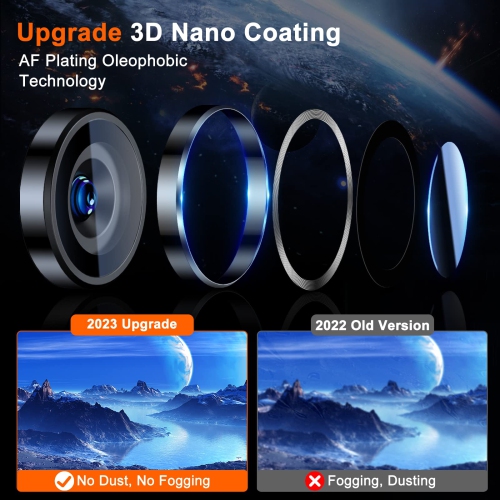 Camera Lens Protector for Samsung Galaxy S23 Ultra, 9H Tempered Glass Camera Cover Metal Individual Ring Installation Tray Removal tool - Phantom