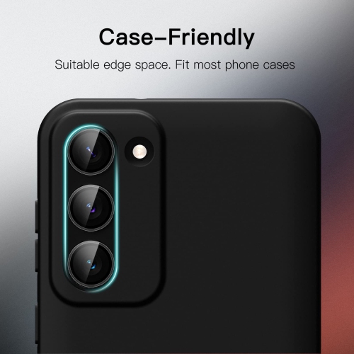 Camera Lens Protector for Samsung Galaxy S23 5G 6.1-Inch / S23 Plus 5G 6.6-Inch, 9H Tempered Glass Metal Individual Ring Cover, Easy Installation