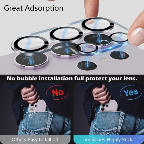 4 Pack Camera Lens Protector for Samsung Galaxy S23 Ultra 2023, HD Tempered Glass Scratch-Resistant Case Friendly Back Camera Screen Protective Film