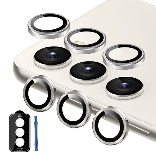 HLD  Galaxy S23 - Samsung Galaxy S23+ Camera Lens Protector, 9H Tempered Glass Camera Cover Screen Protector Metal Individual Ring for Samsung Galaxy