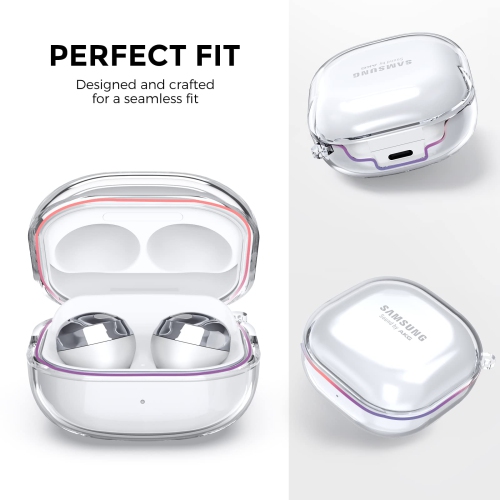 Samsung Galaxy Buds 2 Pro Case / Galaxy Buds 2 Case / Galaxy Buds Pro Case / Galaxy Buds Live Case Transparent Cover Anti-Yellowing